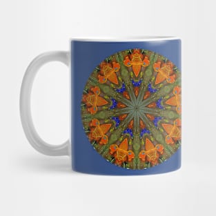 9 Orange Rockets Kaleidoscope Mug